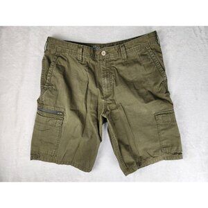 Eddie Bauer Mens Cargo Shorts Size 36 Olive Green Outdoors Hiking